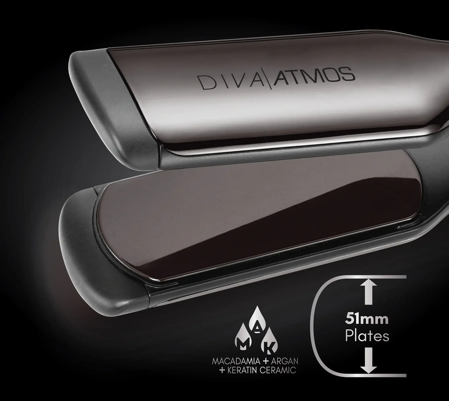 Diva hair styler 51mm hair iron